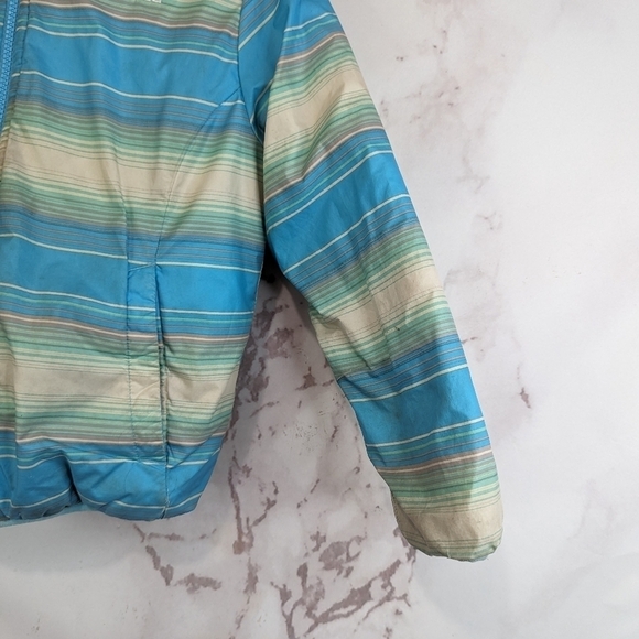 The North Face Coat Girls 6 XS Blue Gray Puffer Perrito Reversible Jacket - Picture 5 of 16